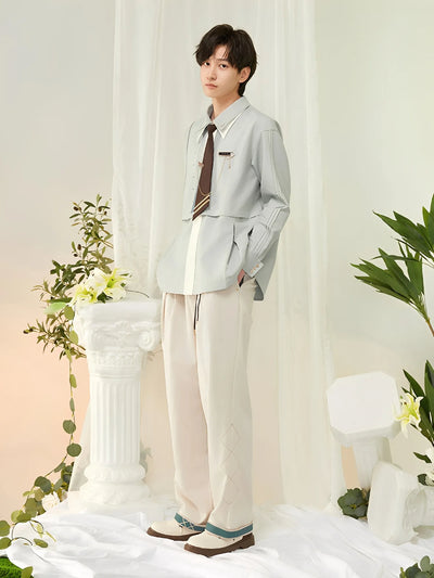 Venti theme pants brown outfit front view styling