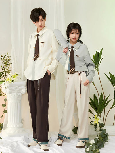 Venti theme pants white outfit front view styling
