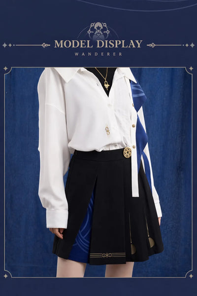 Wanderer skirt pants layered design inner shorts structure