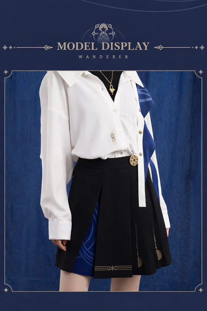 Wanderer skirt pants layered design inner shorts structure