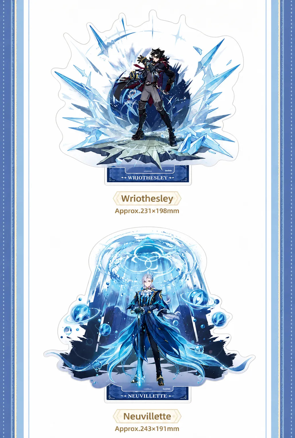 Genshin Impact acrylic stand detailed character illustration design