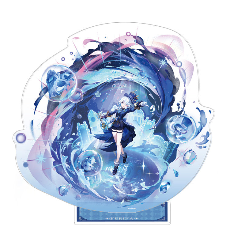 Genshin Impact Wishing Series acrylic stand featuring Furina character display
