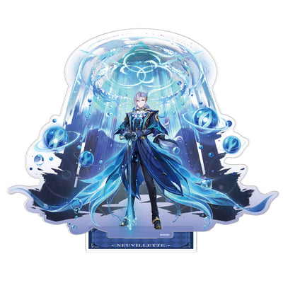 Genshin Wishing Series acrylic stand featuring Neuvillette character display