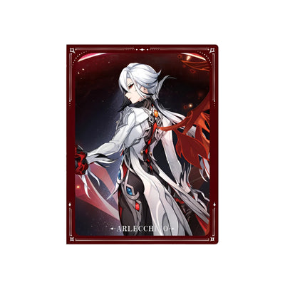 Genshin Wishing Series file folder featuring Arlecchino character design