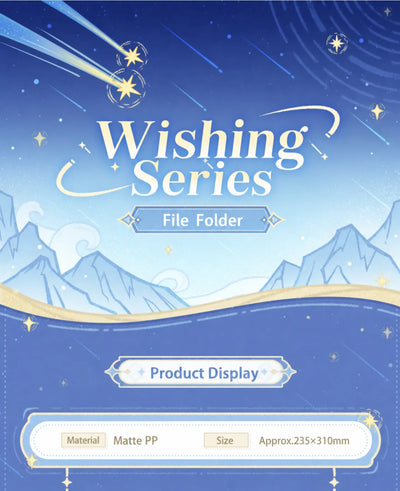 Genshin Wishing Series file folder capacity display showing documents stickers and small item storage