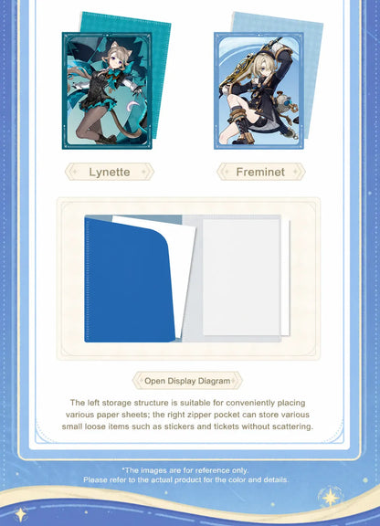 Genshin file folder real product display with character design