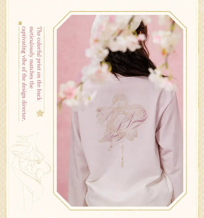 yae miko shirt gradient color fabric texture close up