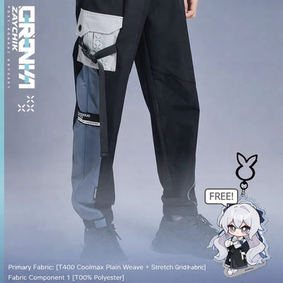 Bronya Silverwing Post-Honkai Odyssey tactical pants Honkai Impact 3 anime techwear cargo pants design