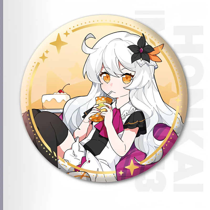 Honkai Impact 3 chibi Herrscher series tinplate badge Kiana Herrscher of the Void
