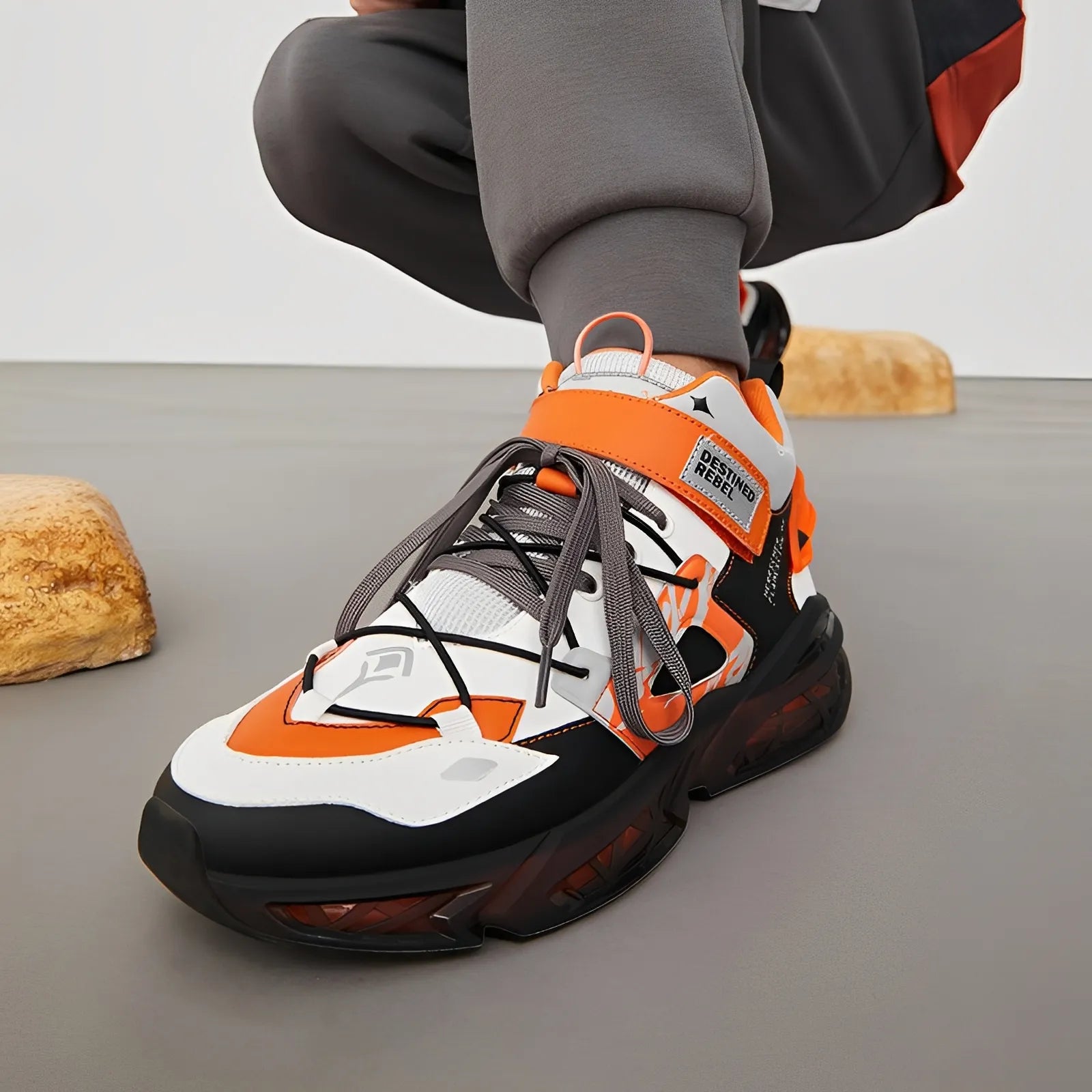 Honkai Impact 3 Flamescion Series sneakers close up design details inspired by Herrscher of Flamescion Kiana