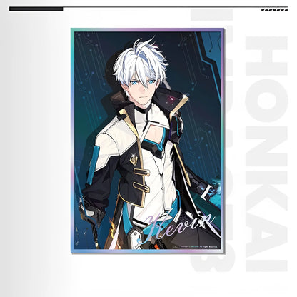 Honkai Impact 3 Kevin character art print holographic silver foil paper collectible