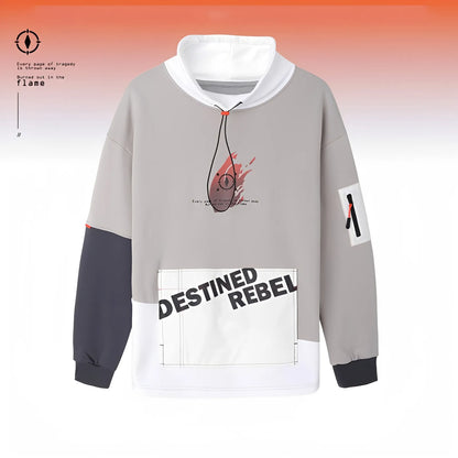 Honkai Impact 3 Flame-Chasers Kiana hoodie worn by model anime themed cotton hoodie