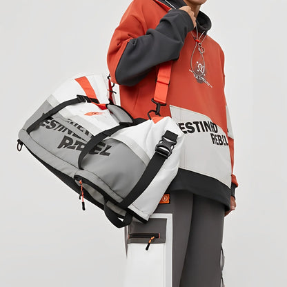 Honkai Impact 3 Kiana Herrscher of Flamescion backpack worn by model showing daily use style