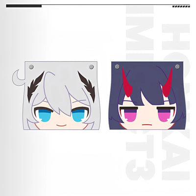 Honkai Impact 3 chibi Valkyrie PU tissue box featuring Kiana and Raiden Mei designs