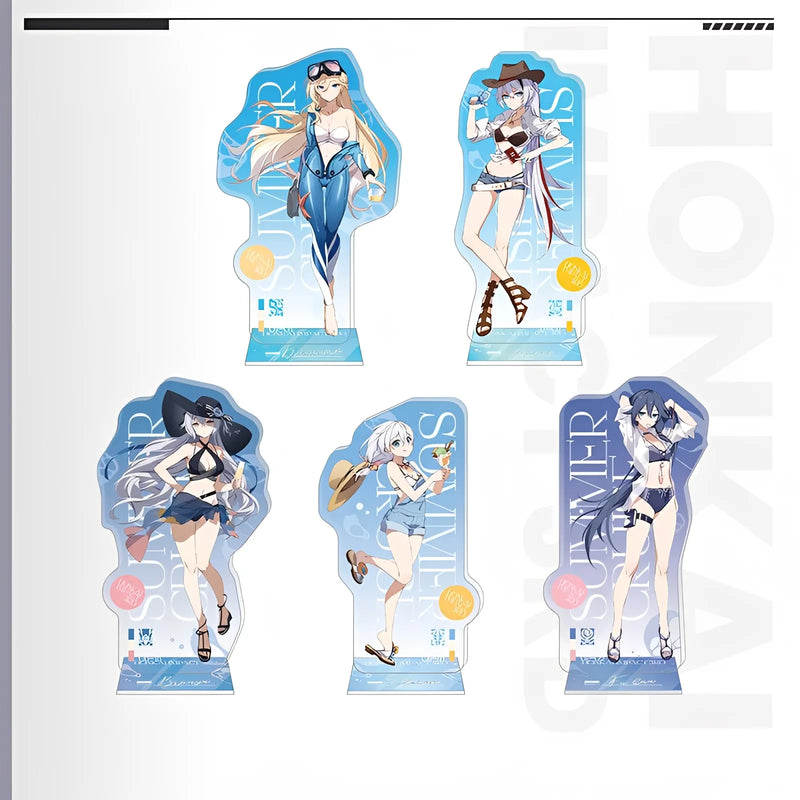 Honkai Impact 3rd Astral Assembly series silicone phone strap stand collection featuring chibi mascot design PVC phone holder accessory