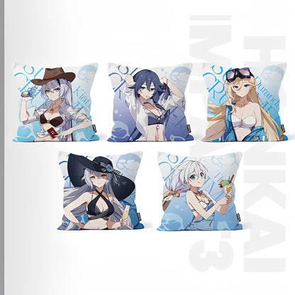 Honkai Impact 3 Leisure Summer Series Valkyries plush pillows Herrscher of Sentience Yae Sakura Seele Raiden Mei Rita Kiana Bronya Theresa Fu Hua Durandal