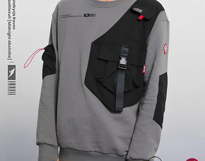 Honkai Impact 3 Midnight Absinthe Natasha patchwork sweatshirt layered tactical design anime apparel