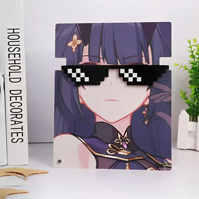 Honkai Impact 3 Raiden Mei Herrscher of Thunder acrylic glasses stand character artwork