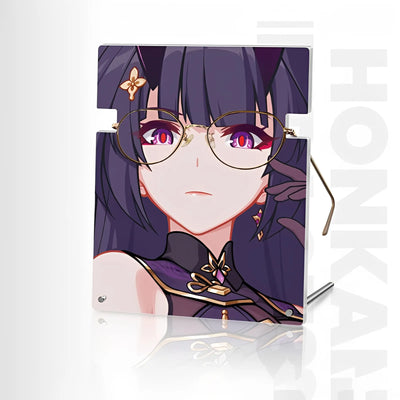 Honkai Impact 3 Raiden Mei acrylic glasses stand front view