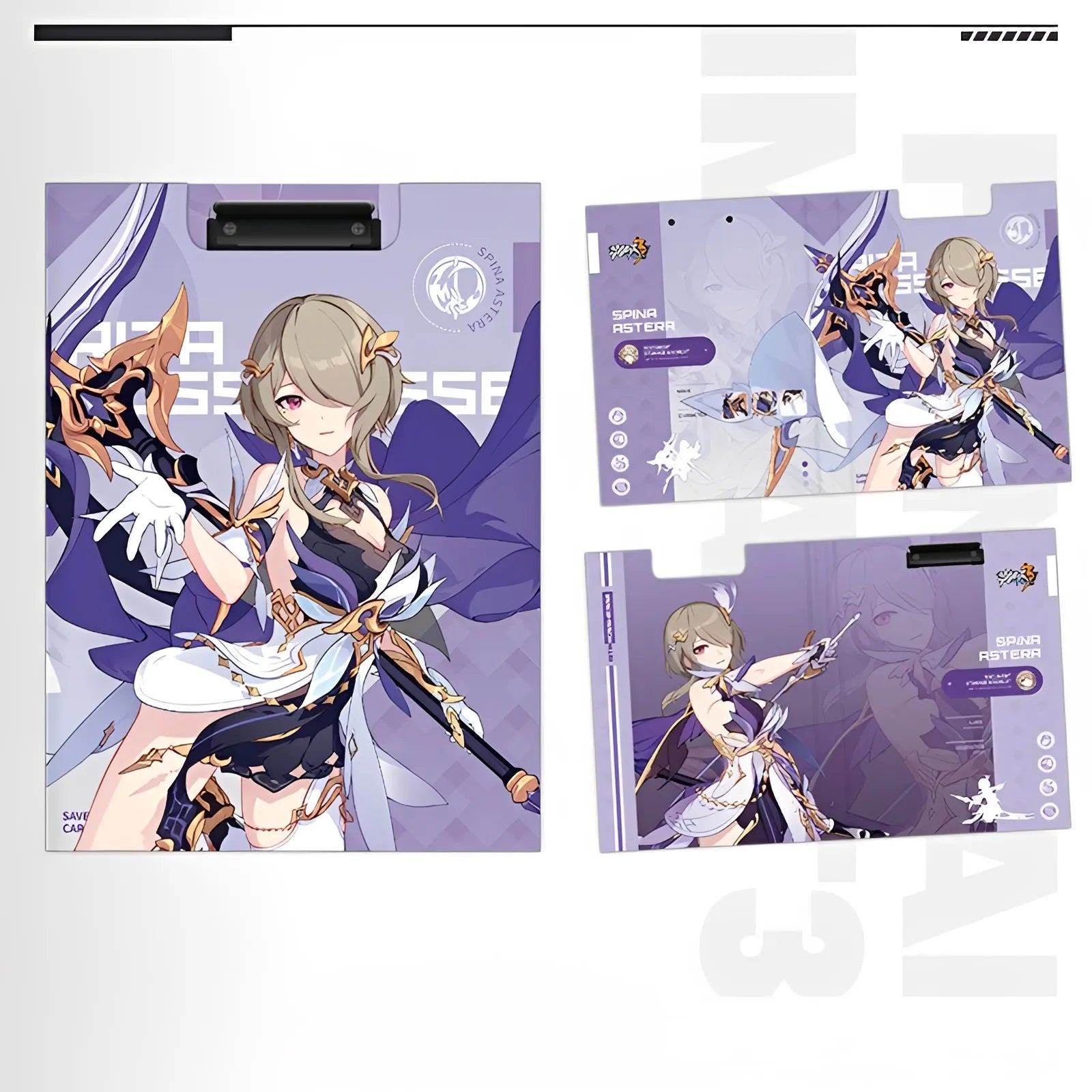 Honkai Impact 3 Kiana character illustration document folder anime stationery collectible