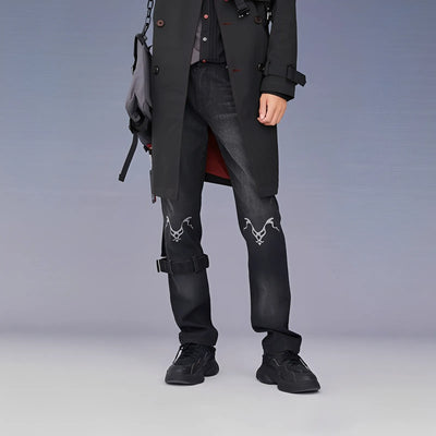 Honkai Impact 3 Seele Starchasm Nyx theme jeans outfit look dark washed denim anime fashion pants