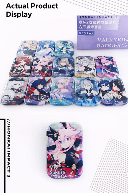 Honkai Impact 3 Valkyrie square badge blind box character lineup