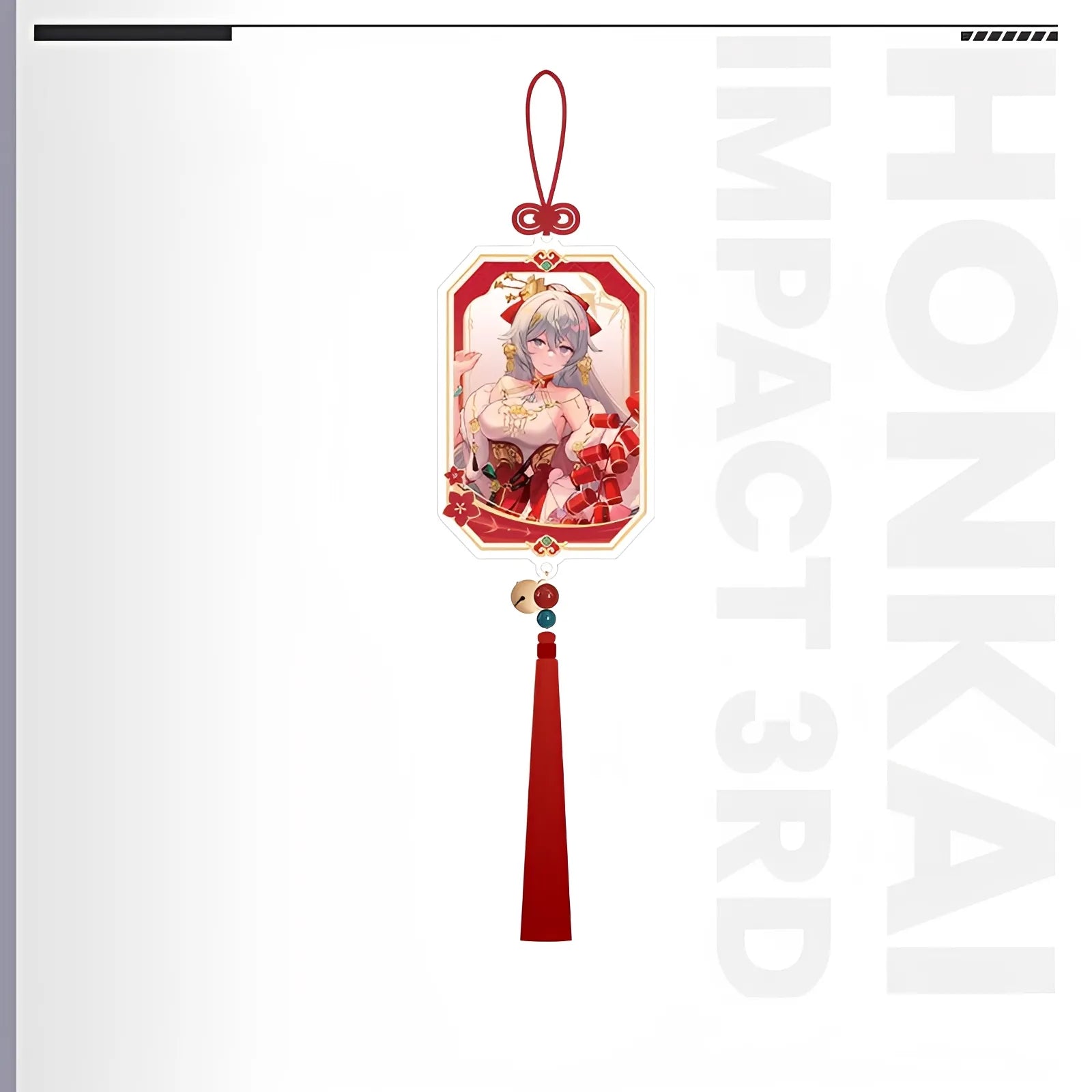 Official Honkai Impact 3rd Bronya acrylic charm with hot stamping and tassel accent