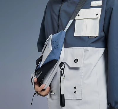 Side view of Bronya Silverwing Series chest bag from Honkai Impact 3rd with adjustable strap