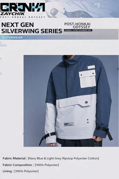 Honkai Impact 3rd Bronya Silverwing jacket fit showcase anime themed streetwear outerwear styling