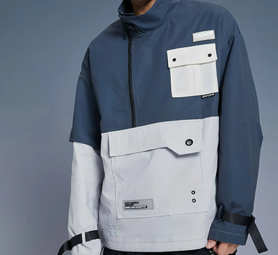 Honkai Impact 3rd Bronya Silverwing jacket pocket detail with utility pocket and ripstop polyester fabric texture