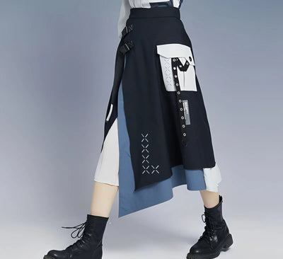 Honkai Impact 3rd Bronya Silverwing Rebirth asymmetric long skirt side view anime fashion design