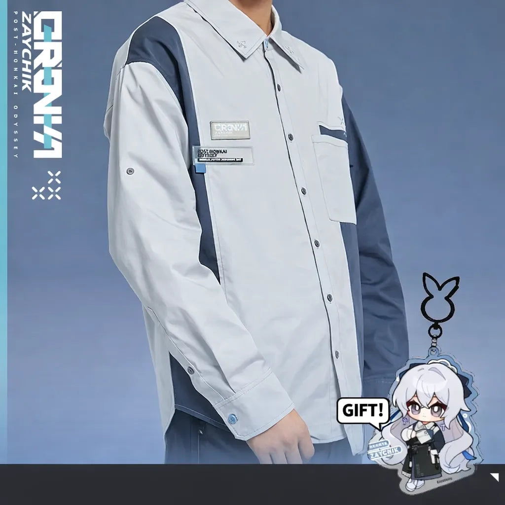 Honkai Impact 3rd Bronya Silverwing themed shirt from Post-Honkai Odyssey series anime apparel front view
