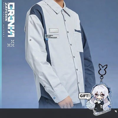 Honkai Impact 3rd Bronya Silverwing themed shirt from Post-Honkai Odyssey series anime apparel front view