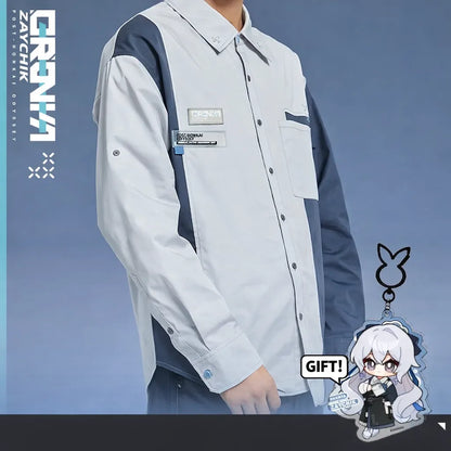 Honkai Impact 3rd Bronya Silverwing themed shirt from Post-Honkai Odyssey series anime apparel front view