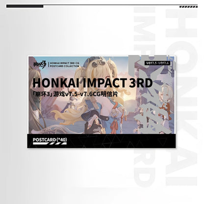 Honkai Impact 3rd CG postcard set anime illustration art card