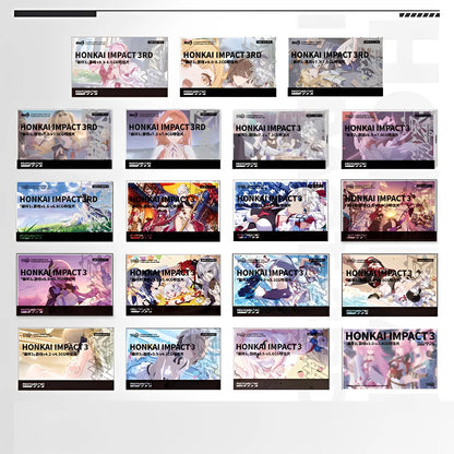 Honkai Impact 3rd CG postcard set vibrant anime artwork