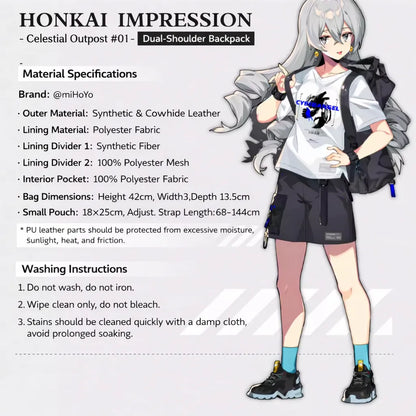Honkai Impact 3rd Honkai Impression Angel Refactoring Tote Backpack Lifestyle Display