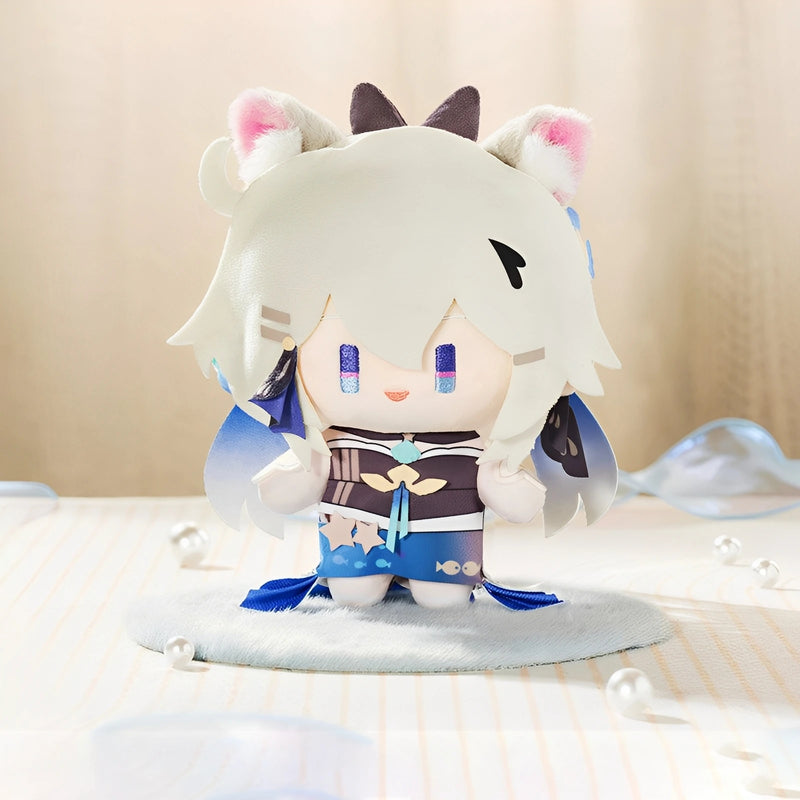 Browse the HoYoverse plush collection featuring official Genshin Impact Honkai Star Rail Zenless Zone Zero Honkai Impact 3 and Tears of Themis merchandise