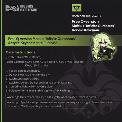 Free Mobius Infinite Ouroboros chibi acrylic keychain bonus with purchase
