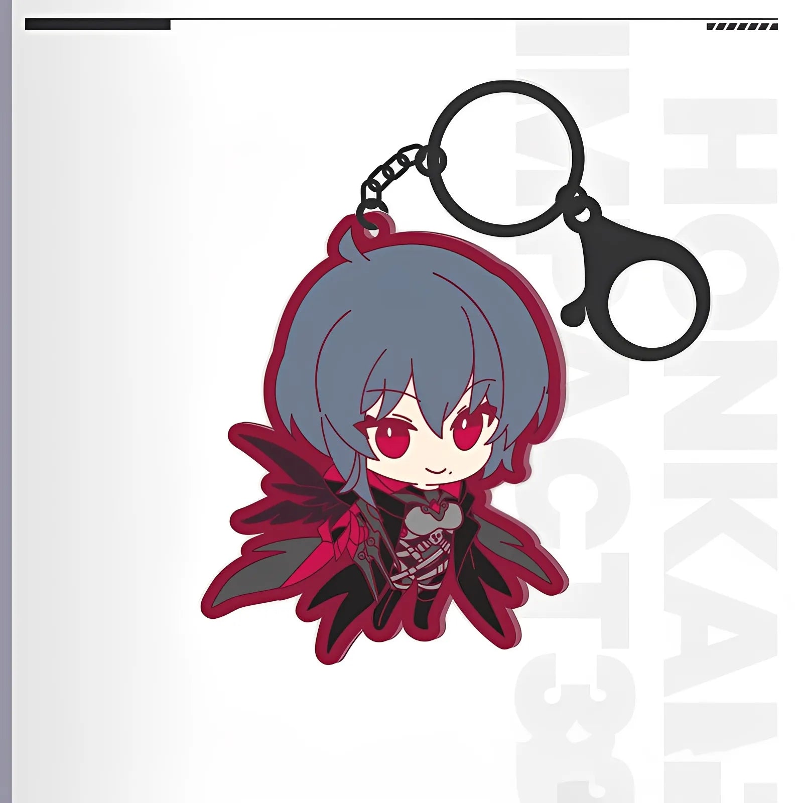 Honkai Impact 3rd Natasha Cioara chibi soft rubber keychain with keyring attachment