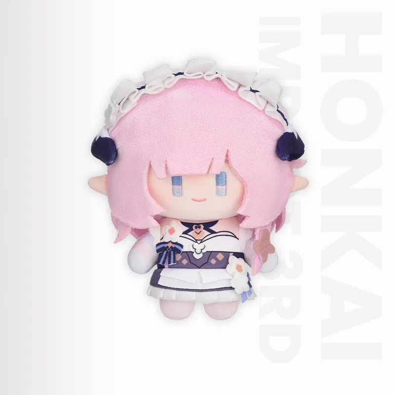 Honkai Impact 3rd Elysia chibi plush doll on white background