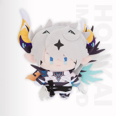 Honkai Impact 3rd Kevin Kaslana chibi plush doll on white background