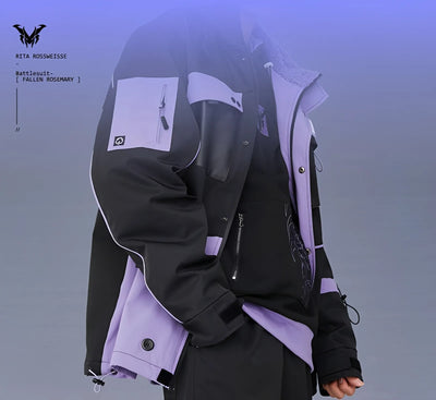 Honkai Impact 3rd Rita Fallen Rosemary themed jacket anime streetwear front view