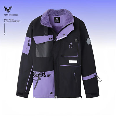 Full outfit view of Honkai Impact 3rd Rita Fallen Rosemary anime jacket