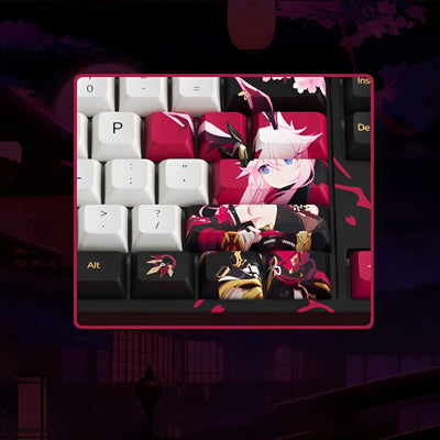 Honkai Impact 3rd Yae Sakura RGB Backlit Mechanical Keyboard