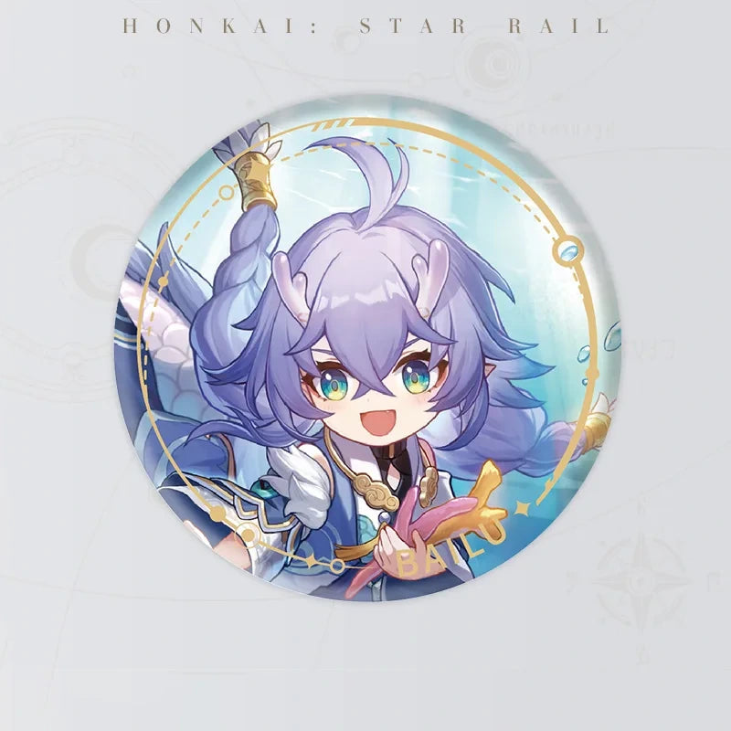 Honkai: Star Rail Bailu Abundance tinplate badge