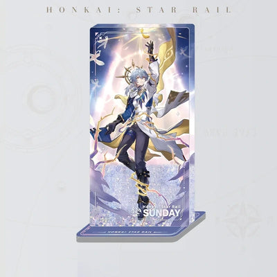 Sunday Character Artwork Series Glitter Sand Acrylic Standee