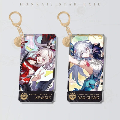 Honkai: Star Rail Character Artwork Series Elation Acrylic Charms collection display