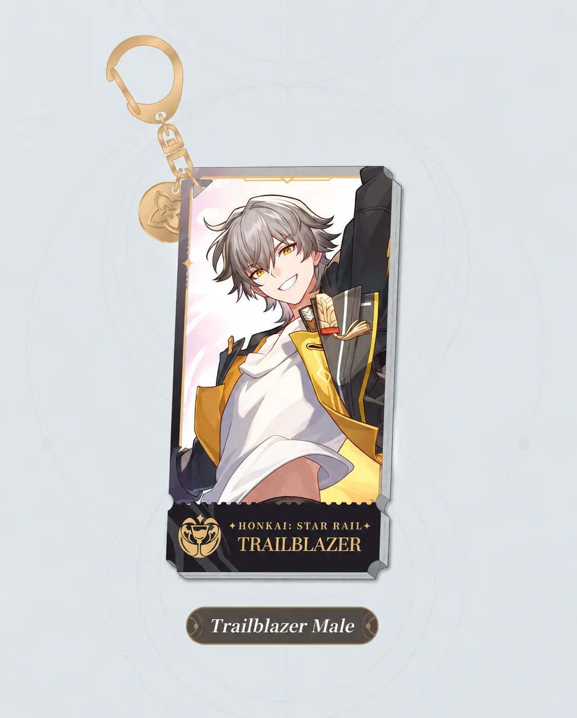 Trailblazer Male Elation acrylic charm details