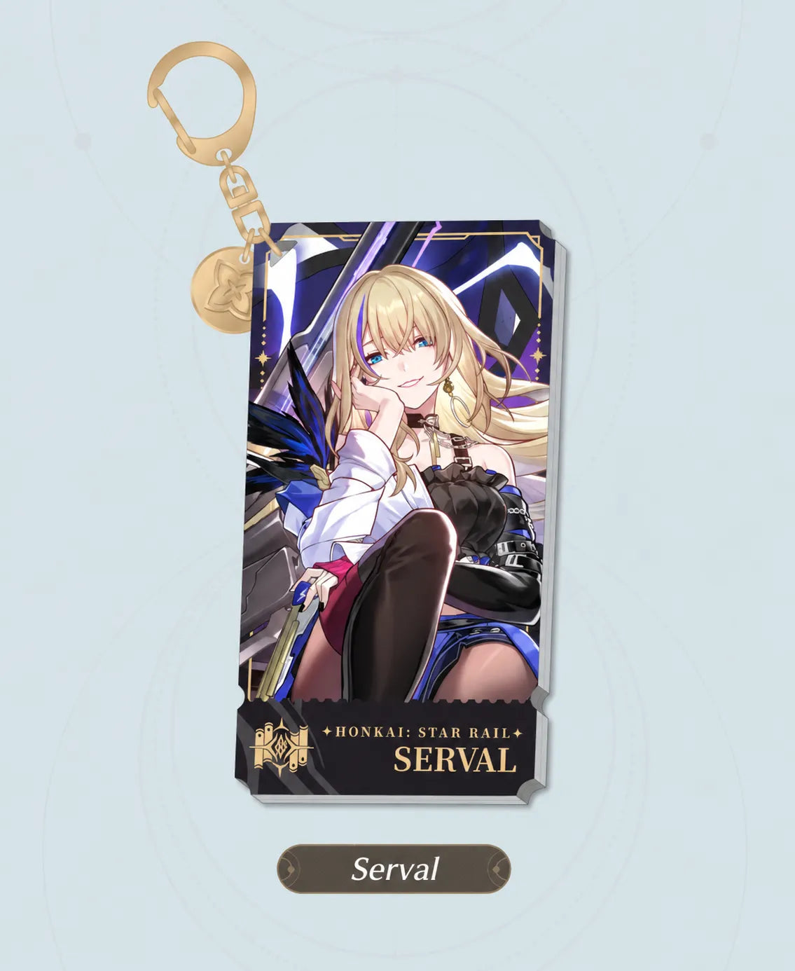 Serval Erudition acrylic charm details